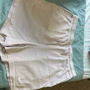 Nike Cream Drawstring Cotton Shorts